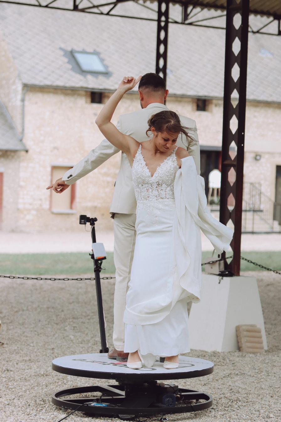 Vidéobooth 360° mariage Île-de-France